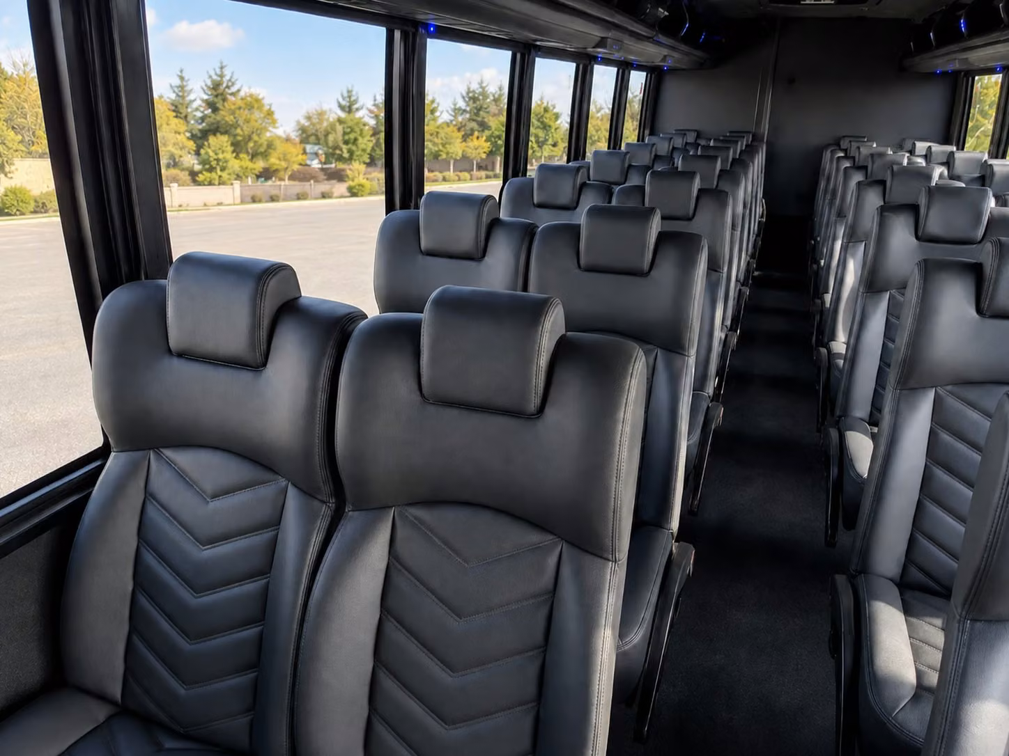 15 passenger minibus interior