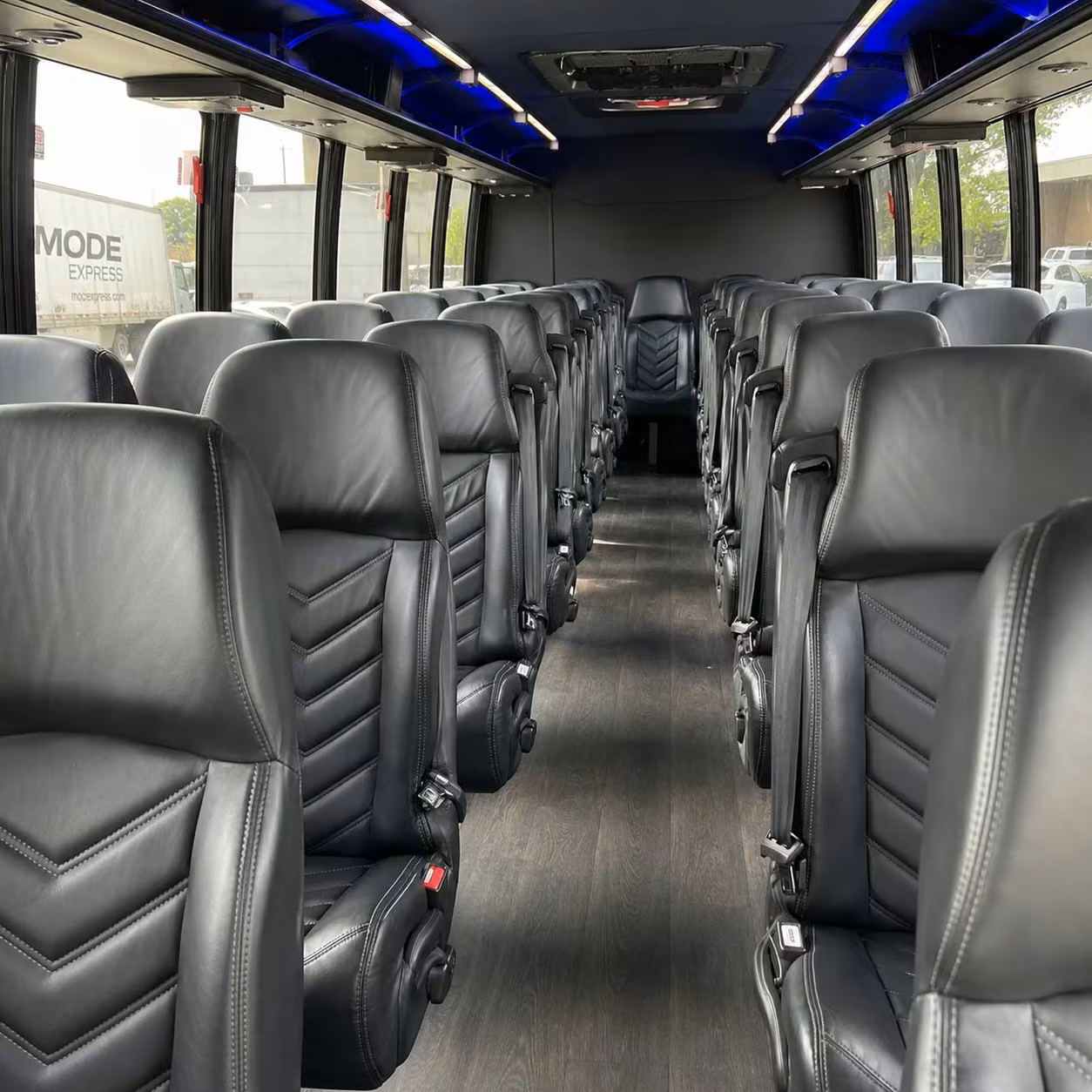 25 passenger minibus interior