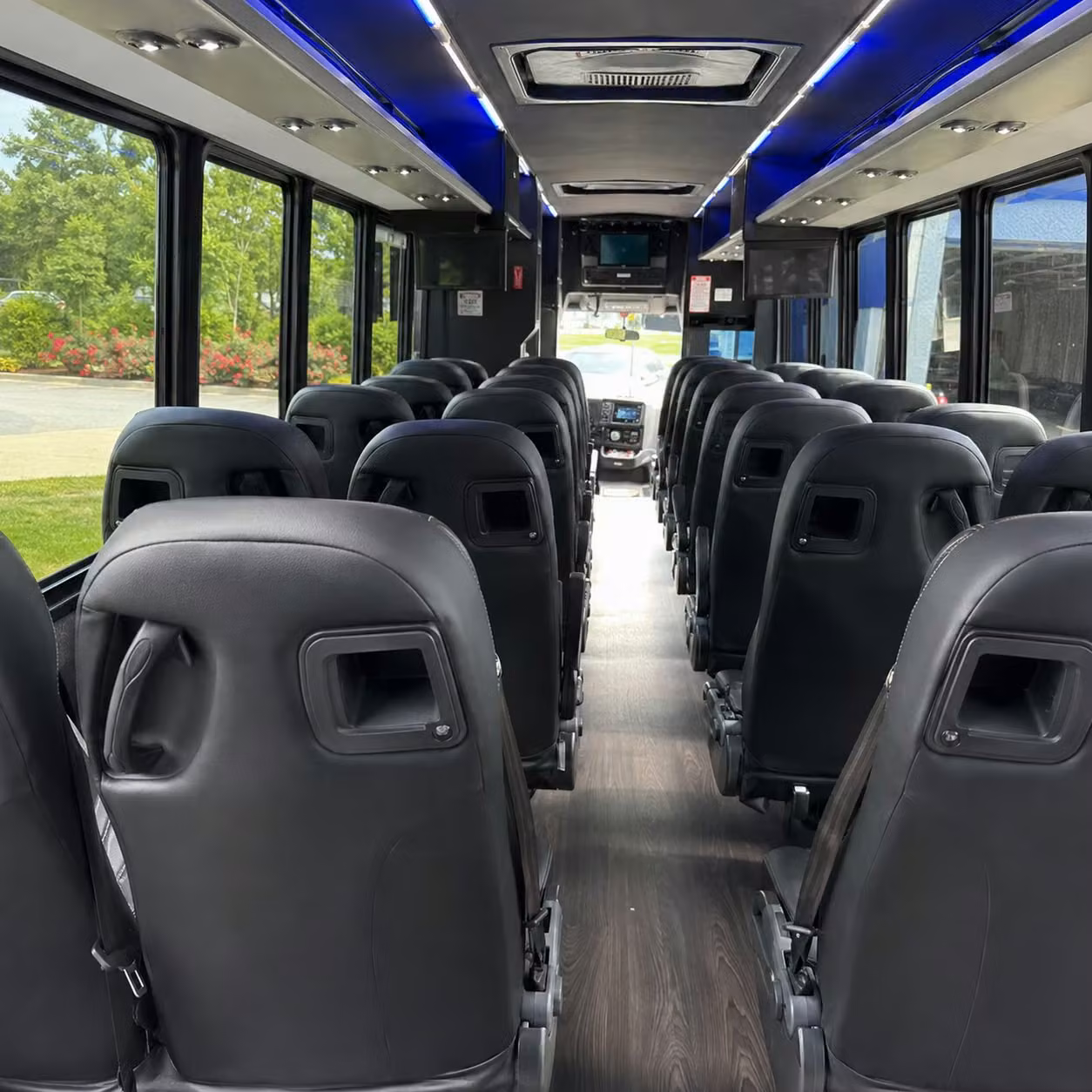 28 passenger minibus interior