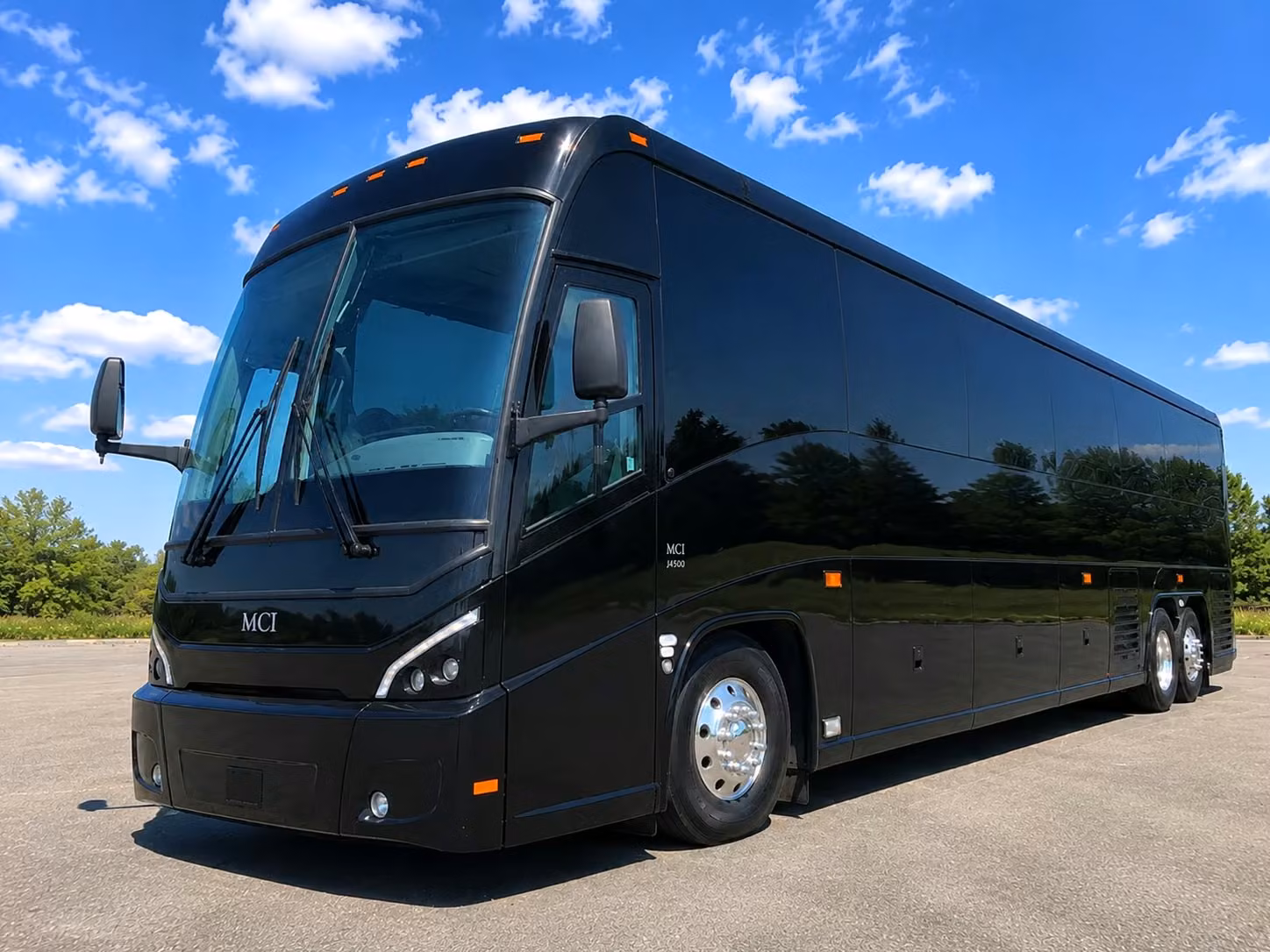 omaha charter bus rental exterior
