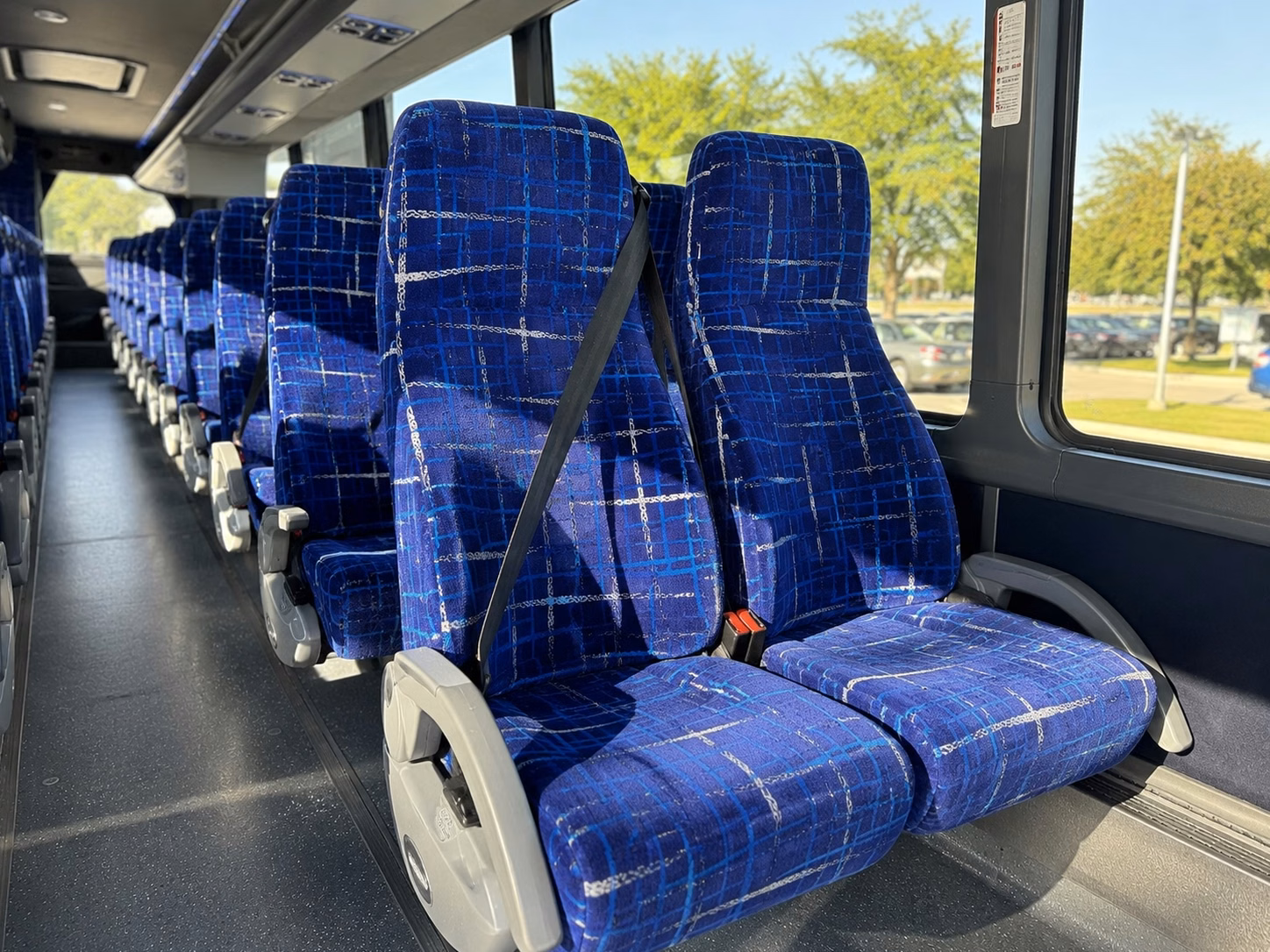 omaha charter bus rental inside