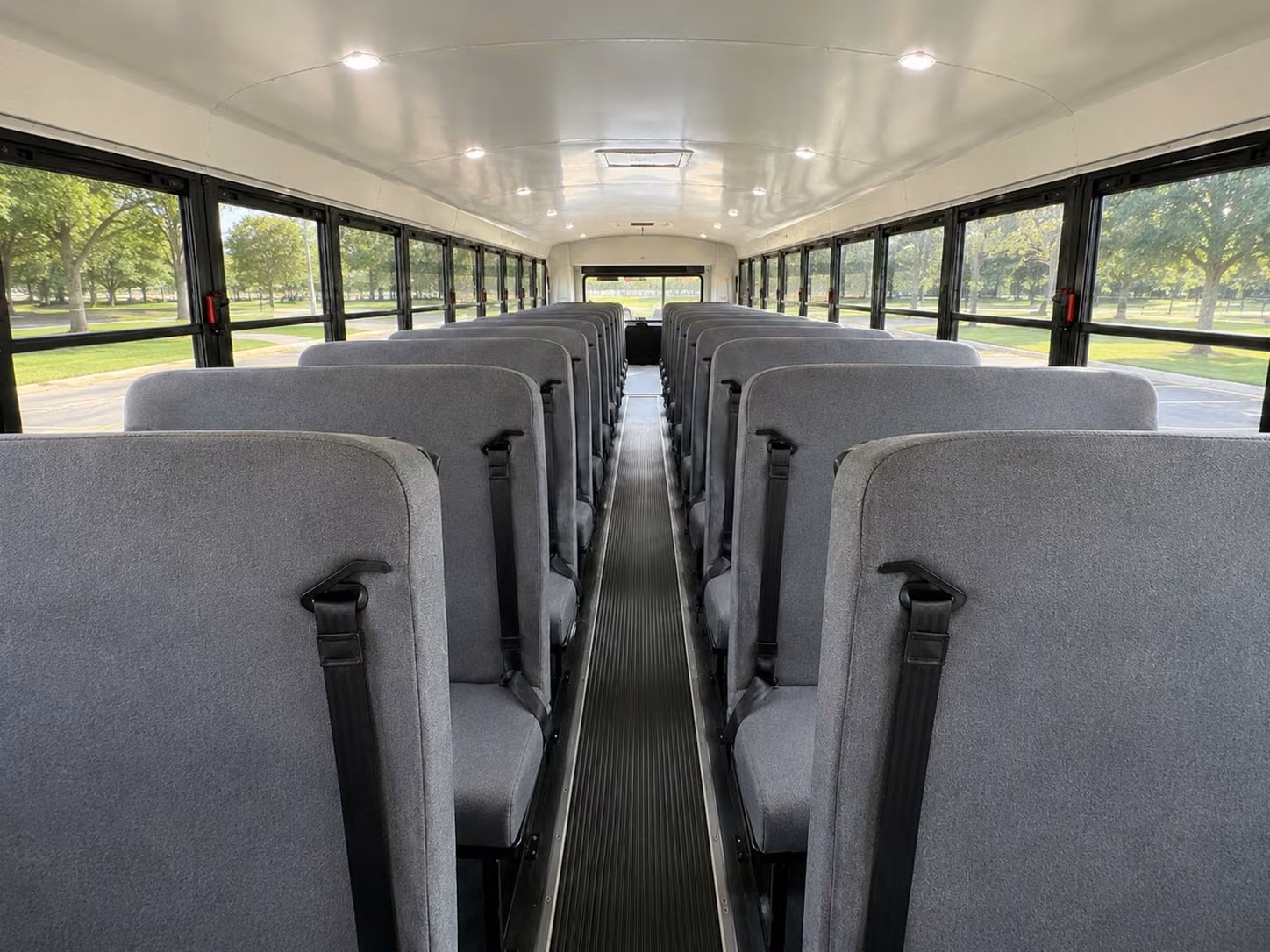 school bus inside