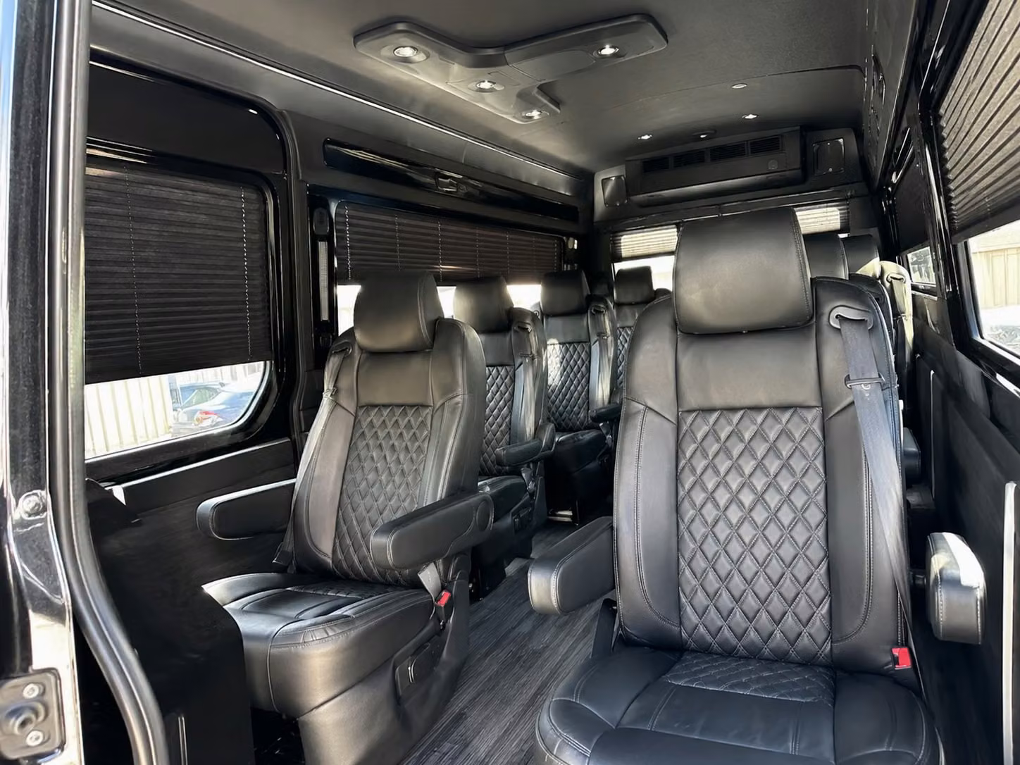 sprinter van with driver inside
